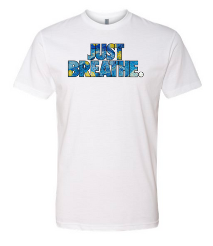 Just Breathe T-Shirt (White Starry Night)